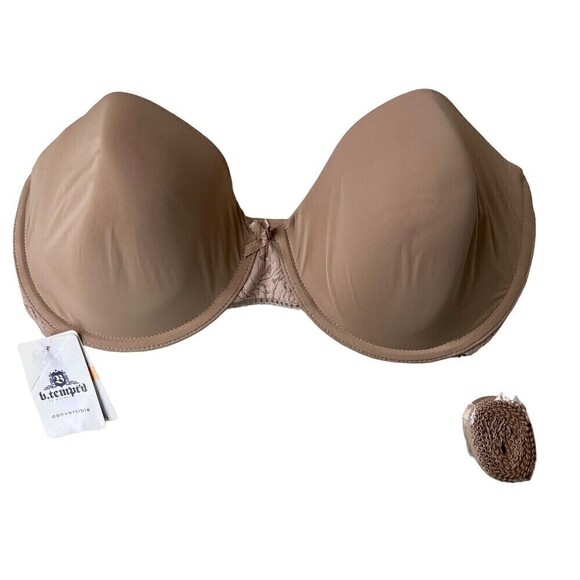 New with Tags B.tempt'd Convertible Underwire Push Up Bra Beige 34DD - Picture 1 of 7
